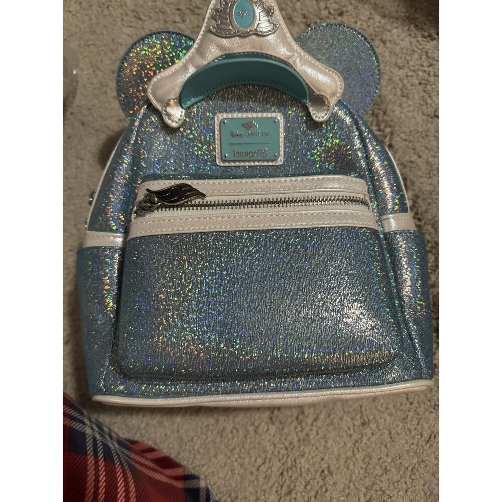 New Disney Cruise Line Wish 25th Anniversary Loungefly AquaBlue Backpack W/ Tags